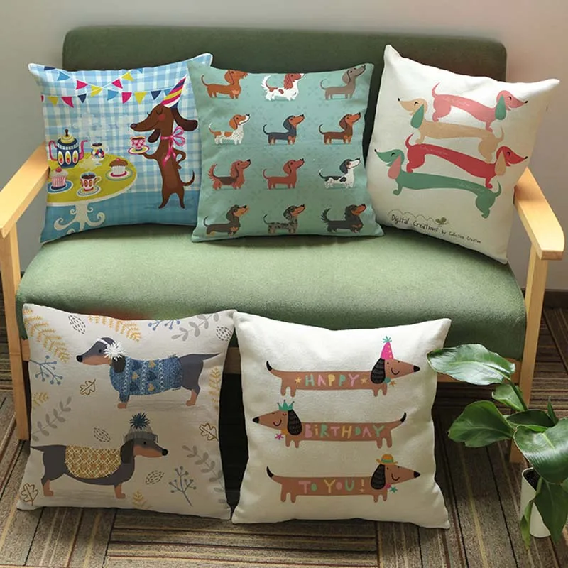 dachshund Decorative Cushion cover Pillows Animal Sausage dog cojines coussin decoracion para el hogar linen throw Car Pillow
dachshund Decorative Cushion cover Pillows Animal Sausage dog cojines coussin decoracion para el hogar linen throw Car Pillow