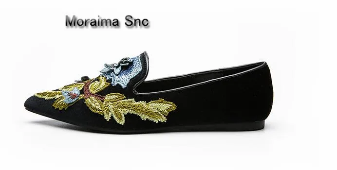 Moraima Snc woman loafers shoes 2018 embroider casual flats shoes women shallow pointed toe chaussures femme mary jane shoes
Moraima Snc woman loafers shoes 2018 embroider casual flats shoes women shallow pointed toe chaussures femme mary jane shoes