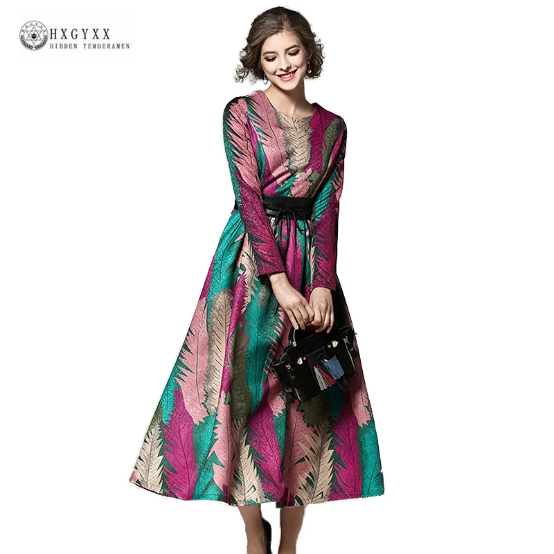 2019 Spring Long Dress Women Round Neck Jacquard Fit and Flare Lady Dresses Wrist Sleeve Elegant Lady Dress Robe Vestido OK1521
2019 Spring Long Dress Women Round Neck Jacquard Fit and Flare Lady Dresses Wrist Sleeve Elegant Lady Dress Robe Vestido OK1521