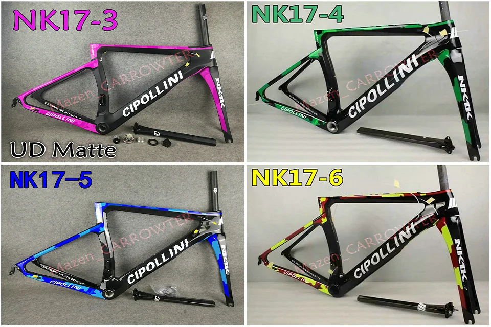 Cheap Top sale 16 colors T1000 3K CARROWTER C60 carbon road bike frame With 48/50/52/54/56cm BB386 Matte/Glossy bicycle Frameset 41