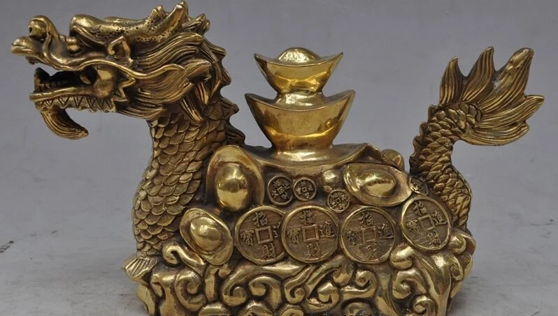 9"marked chinese brass fengshui zodiac animal dragon wealth yuanbao money statue
9"marked chinese brass fengshui zodiac animal dragon wealth yuanbao money statue