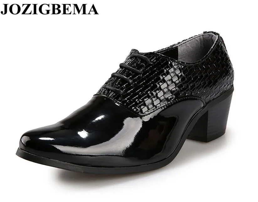 JOZIGBEMA Luxury Men Formal Shoes PU Leather Men Wedding Shoe High Heels about 5.0cm
JOZIGBEMA Luxury Men Formal Shoes PU Leather Men Wedding Shoe High Heels about 5.0cm