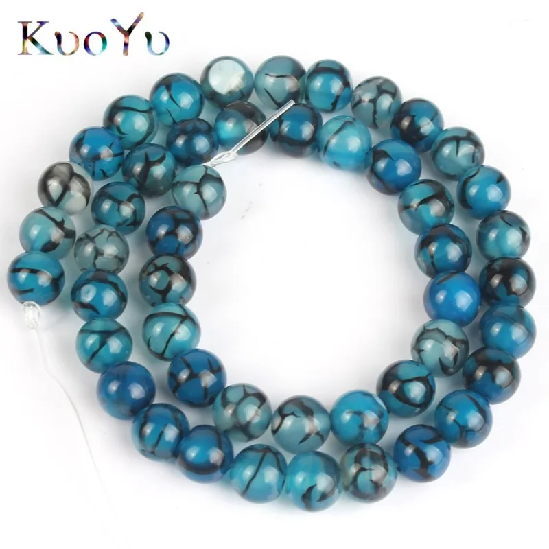 Natural Stone Blue Black Line Dragon Vein Agates Round Loose Spacer Beads For Jewelry Making Diy Bracelet Necklace 15" 6/8/10mm
Natural Stone Blue Black Line Dragon Vein Agates Round Loose Spacer Beads For Jewelry Making Diy Bracelet Necklace 15" 6/8/10mm