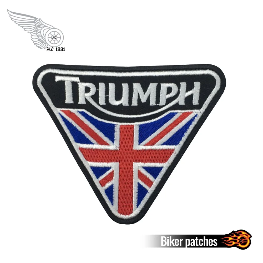 10*8cm High Quality The Union Flag TRIUMPH Embroidery Patch Iron on/Sew on/Vecro on Applique Embroidery Patch for Clothes
10*8cm High Quality The Union Flag TRIUMPH Embroidery Patch Iron on/Sew on/Vecro on Applique Embroidery Patch for Clothes