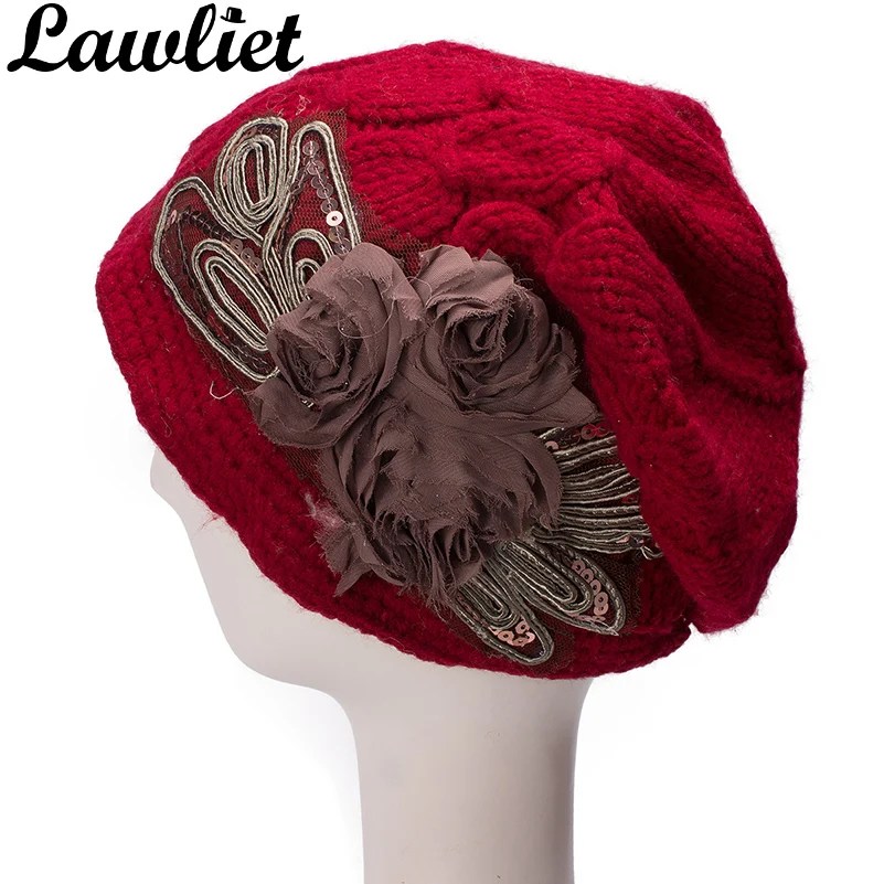 Lawliet Women Beanies Winter Hats Cap Red Yellow Cotton Knitted Hats High Quality Nice Flower Solid Ladlies Slouchy A291
Lawliet Women Beanies Winter Hats Cap Red Yellow Cotton Knitted Hats High Quality Nice Flower Solid Ladlies Slouchy A291