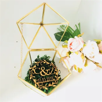 Personalized Wedding Favors Hexagonal Geometric Glass Ring Box Flower Jewelry Box Ring Bearer Pillow For Wedding Decorations
Personalized Wedding Favors Hexagonal Geometric Glass Ring Box Flower Jewelry Box Ring Bearer Pillow For Wedding Decorations