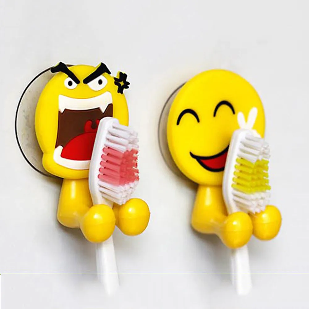 ISHOWTIENDA 2PCS Cute Expression Sucker Toothbrush Holder Bathroom Cartoon Toothbrush Rack Toothbrush Holders
ISHOWTIENDA 2PCS Cute Expression Sucker Toothbrush Holder Bathroom Cartoon Toothbrush Rack Toothbrush Holders
