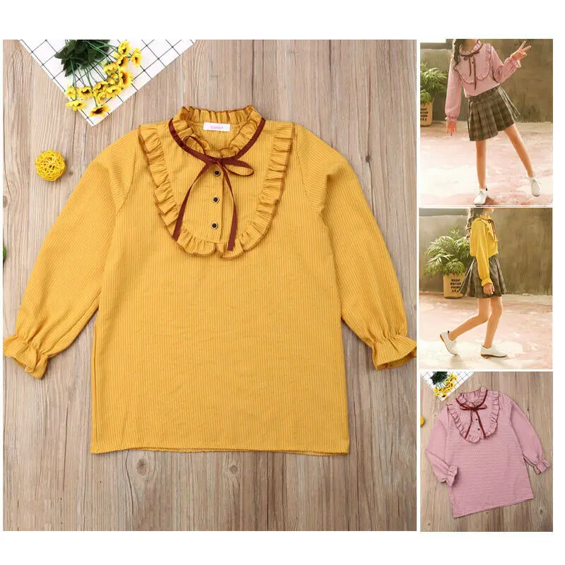 2019 New Autumn Shirts Kids Youth Ruffle Girls Long Sleeves Top Tee Blouse Princess Child 4-14T Blouse Top
2019 New Autumn Shirts Kids Youth Ruffle Girls Long Sleeves Top Tee Blouse Princess Child 4-14T Blouse Top