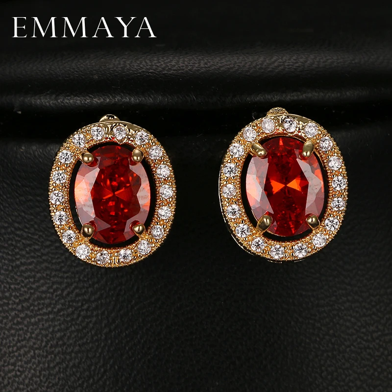 Emmaya Luxury Semi-Precious Stone Earring Red Crystal Zircon Stone Stud Earrings For Women
Emmaya Luxury Semi-Precious Stone Earring Red Crystal Zircon Stone Stud Earrings For Women