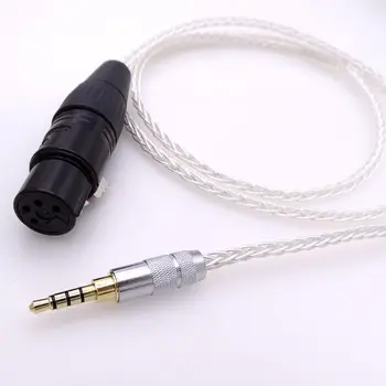 8 Cores 5N PCOCC Silver Plated 3.5mm TRRS to 4-pin xlr female balanced Audio Cable headphone extension cable
8 Cores 5N PCOCC Silver Plated 3.5mm TRRS to 4-pin xlr female balanced Audio Cable headphone extension cable