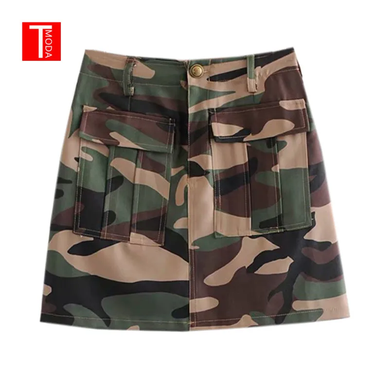 Vintage Chic Camouflage Cargo Mini Skirt Women 2018 Fashion A Line Packets Buttons Streetwear Ladies Skirts Casual Faldas Mujer
Vintage Chic Camouflage Cargo Mini Skirt Women 2018 Fashion A Line Packets Buttons Streetwear Ladies Skirts Casual Faldas Mujer
