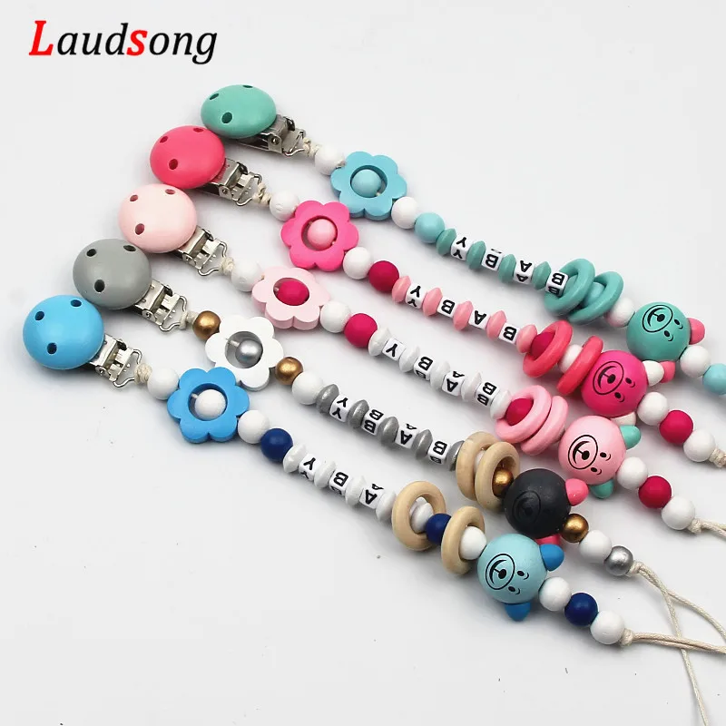 DIY Wooden Beads Baby Pacifier Clips, Funny Pacifier Chain with Holder for Soother Nipple Chain Baby Gift
DIY Wooden Beads Baby Pacifier Clips, Funny Pacifier Chain with Holder for Soother Nipple Chain Baby Gift