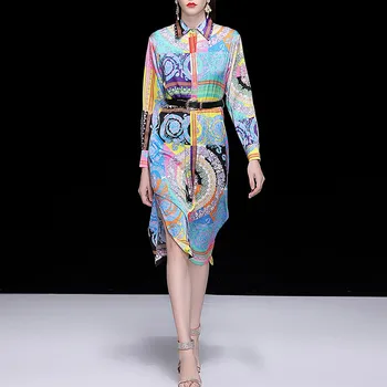 Svoryxiu High Quality Autumn Big Size Custom Made Dress Women's Fashion Colourful Printed Vintage Runway Midi Dresses Vestdios
Svoryxiu High Quality Autumn Big Size Custom Made Dress Women's Fashion Colourful Printed Vintage Runway Midi Dresses Vestdios