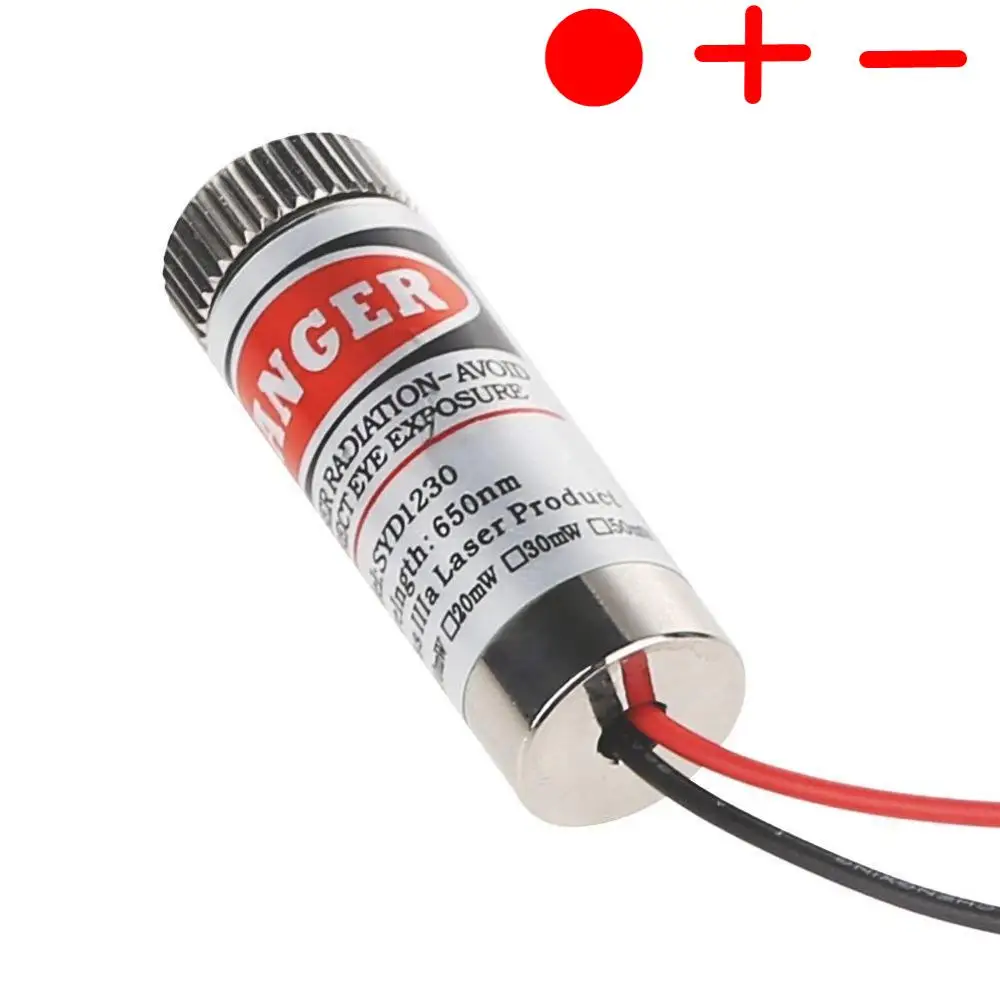 650nm 5mW Red Point / Line / Cross Laser Module Head Glass Lens Focusable Industrial Class
650nm 5mW Red Point / Line / Cross Laser Module Head Glass Lens Focusable Industrial Class