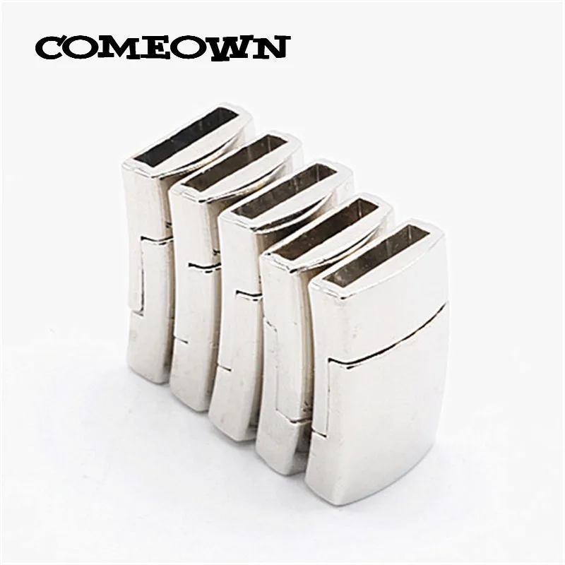 COMEOWN 5pcs Jewelry Clasps for Flat Leather Cord Bracelets Necklace Jewelry DIY Findings 11*3mm Inner Arc-shaped Magnetic Clasp
COMEOWN 5pcs Jewelry Clasps for Flat Leather Cord Bracelets Necklace Jewelry DIY Findings 11*3mm Inner Arc-shaped Magnetic Clasp