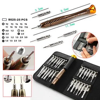 Doersupp 25 in 1 Set Repair Tools 25pcs/set Precision Screwdriver Wallet HRC52-60 for Electronics PC Laptop cell phone glass
Doersupp 25 in 1 Set Repair Tools 25pcs/set Precision Screwdriver Wallet HRC52-60 for Electronics PC Laptop cell phone glass
