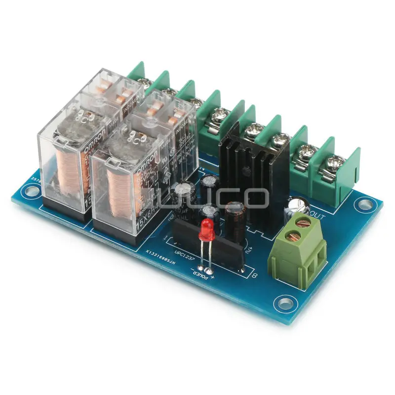 AC12V ~ 24V Speaker Protection Board UPC1237 loundspeaker protection Module 200W+200W Power protection board
AC12V ~ 24V Speaker Protection Board UPC1237 loundspeaker protection Module 200W+200W Power protection board