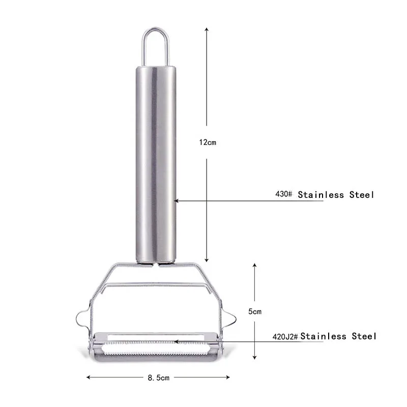 Kitchen Tool Vegetable Fruit Potato Carrot Peeler Grater Turnip Cutter Slicer Melon Gadget Stainless Steel Multi-purpose Plane
Kitchen Tool Vegetable Fruit Potato Carrot Peeler Grater Turnip Cutter Slicer Melon Gadget Stainless Steel Multi-purpose Plane