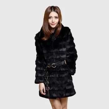 Fur Story 010101 New Female Rabbit Fur Overcoat Fox Fur Collar and Belt Fashion Women's Winter Coats OutwearReal Fur Coat
Fur Story 010101 New Female Rabbit Fur Overcoat Fox Fur Collar and Belt Fashion Women's Winter Coats OutwearReal Fur Coat