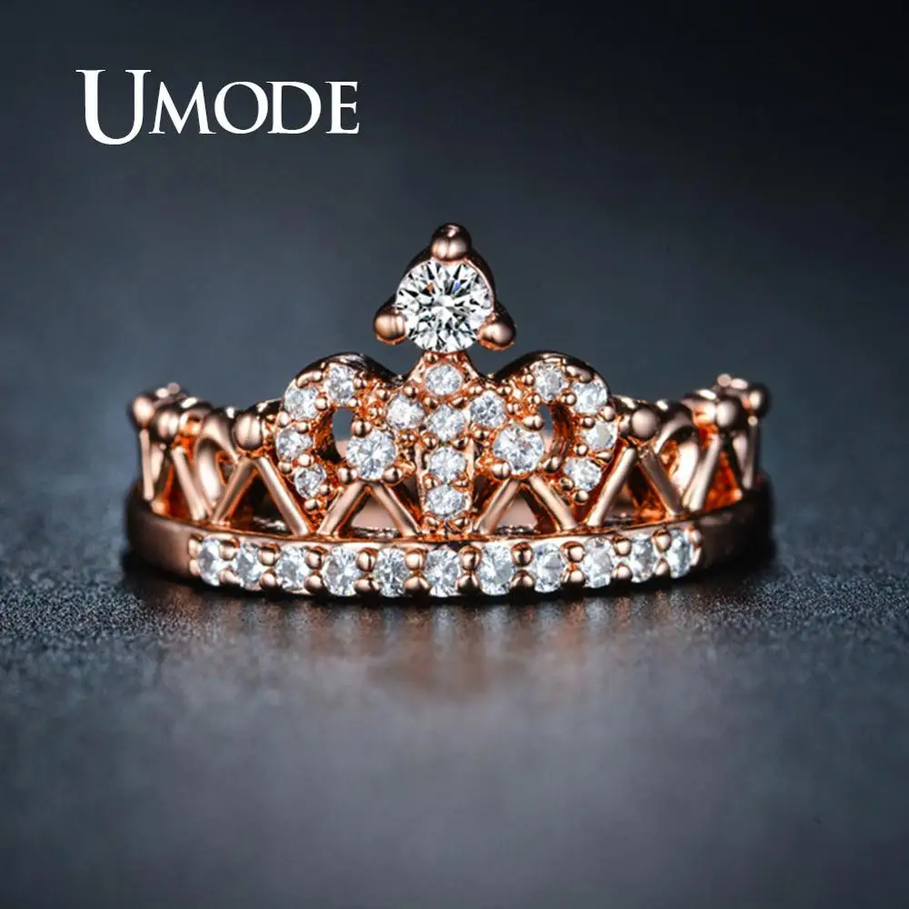 UMODE Crown Rings for Women Cubic Zirconia Rose Gold Promise Rings Fashion Luxury Wedding Engagement Jewelry Accessories UR0217
UMODE Crown Rings for Women Cubic Zirconia Rose Gold Promise Rings Fashion Luxury Wedding Engagement Jewelry Accessories UR0217