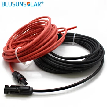 1 pair/lot 5 meter 1x4mm2 solar cable with PV connector, red female, black male , PV solar panel cable connector
1 pair/lot 5 meter 1x4mm2 solar cable with PV connector, red female, black male , PV solar panel cable connector