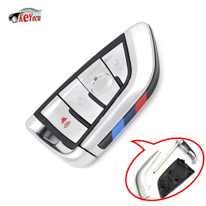 KEYECU New Uncut Blade Replacement Modified Flip Folding Remote Car Key Shell 4 Button for BMW X5 X6 2014 2015 2016
KEYECU New Uncut Blade Replacement Modified Flip Folding Remote Car Key Shell 4 Button for BMW X5 X6 2014 2015 2016