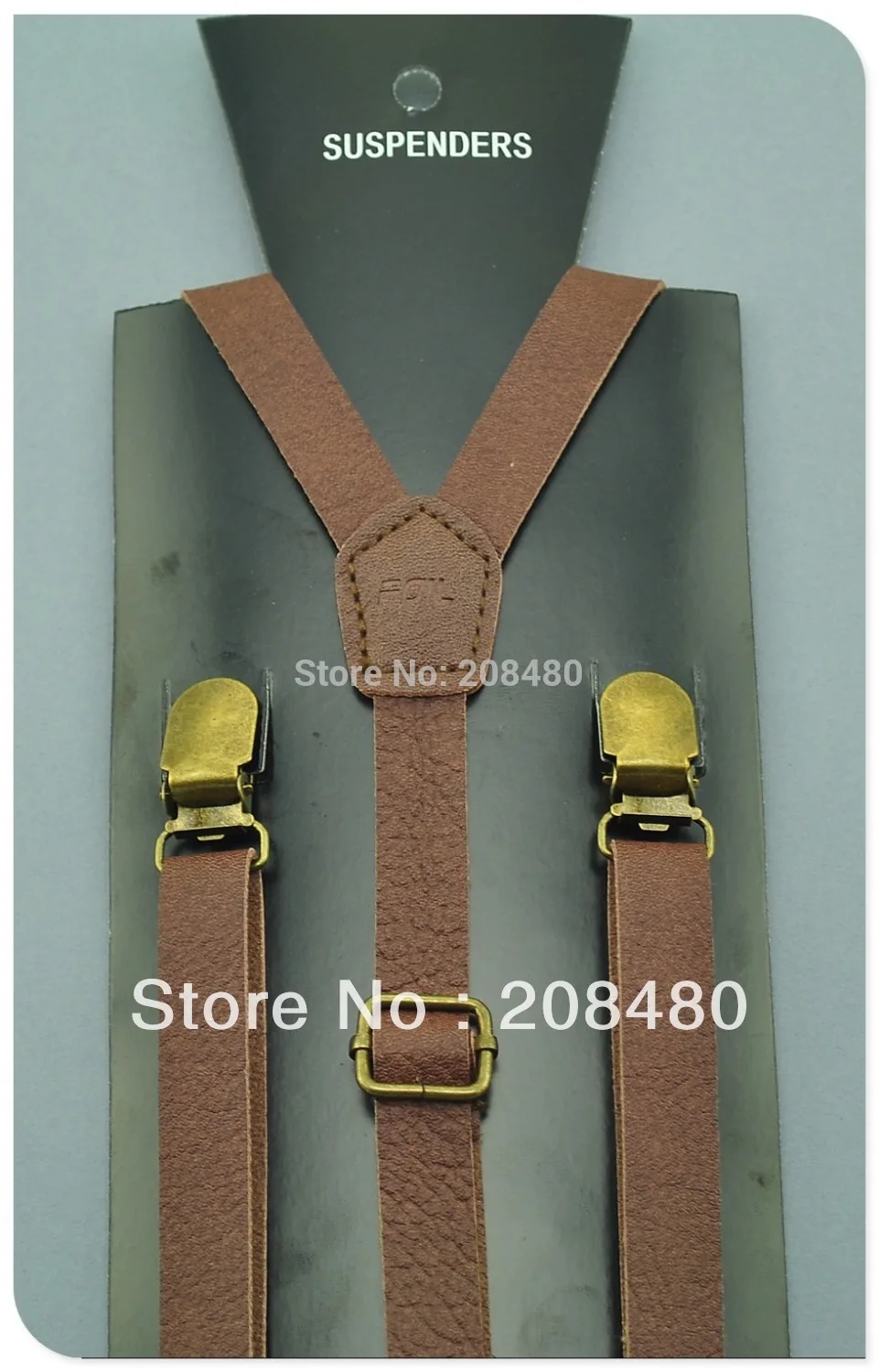 Free shipping-High quality Brown color PU leather Suspenders Women`s Unisex Clip-on Elastic Braces Slim Suspender 1.5x125cm
Free shipping-High quality Brown color PU leather Suspenders Women`s Unisex Clip-on Elastic Braces Slim Suspender 1.5x125cm