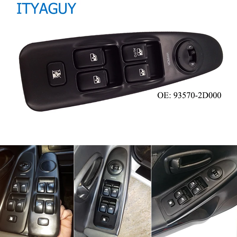 Front Left Power Window Lifter Master Control Switch 93570-2D000 93570-2D100 93570-2D200 For H*yundai E*lantra 2001-2006
Front Left Power Window Lifter Master Control Switch 93570-2D000 93570-2D100 93570-2D200 For H*yundai E*lantra 2001-2006