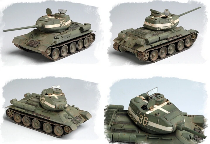 Trumpeter 1:48 Scale WWII the Soviet Union Russian T34/85 tank model building kit with inner details and stickers for hobby
Trumpeter 1:48 Scale WWII the Soviet Union Russian T34/85 tank model building kit with inner details and stickers for hobby