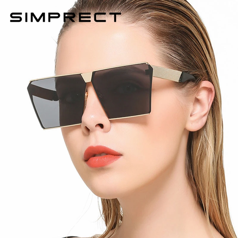 SIMPRECT 2019 Oversized Square Sunglasses Women UV400 Mirror Metal Sun Glasses Brand Designer Vintage Lunette De Soleil Femme
SIMPRECT 2019 Oversized Square Sunglasses Women UV400 Mirror Metal Sun Glasses Brand Designer Vintage Lunette De Soleil Femme