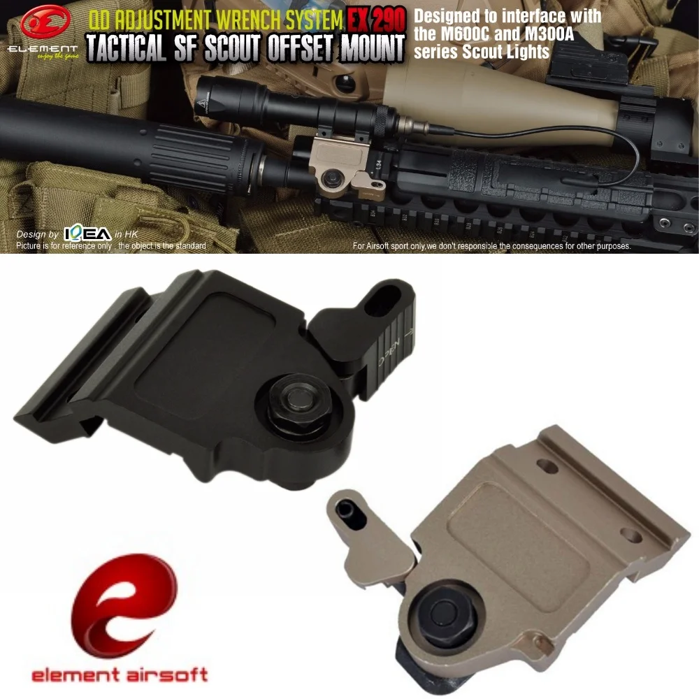 Element Airsoft Tactical LT752 Scout Offset Mount M300A M600C Flashlight Mount Softair Gun Hunting Accessories EX290
Element Airsoft Tactical LT752 Scout Offset Mount M300A M600C Flashlight Mount Softair Gun Hunting Accessories EX290