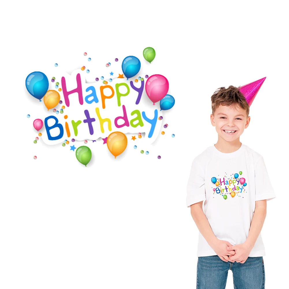 XC Kids Clothes Patch Happy Birthday Heat Transfers Stickers DIY Accessory Appliques Ironing on Patches for Baby Dress
XC Kids Clothes Patch Happy Birthday Heat Transfers Stickers DIY Accessory Appliques Ironing on Patches for Baby Dress