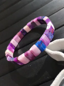 Natural Pink Blue Sugilite South Africa Bracelet Bangle Crystal Rectangle Beads Stretch Women 9mm Female AAAAA
Natural Pink Blue Sugilite South Africa Bracelet Bangle Crystal Rectangle Beads Stretch Women 9mm Female AAAAA