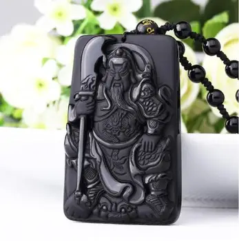 Koraba Fine Jewelry China 100% Natural Obsidian Jade Guan Gong Guan Yu Pendant Necklace Amulet Free Shipping
Koraba Fine Jewelry China 100% Natural Obsidian Jade Guan Gong Guan Yu Pendant Necklace Amulet Free Shipping