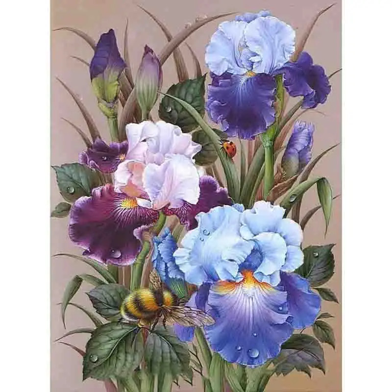 Full Square/Round Drill DIY Diamond Embroidery iris Flower 5D Diamond Painting Flower Picture Cross-stitch Mosaic Home Decor Gif
Full Square/Round Drill DIY Diamond Embroidery iris Flower 5D Diamond Painting Flower Picture Cross-stitch Mosaic Home Decor Gif