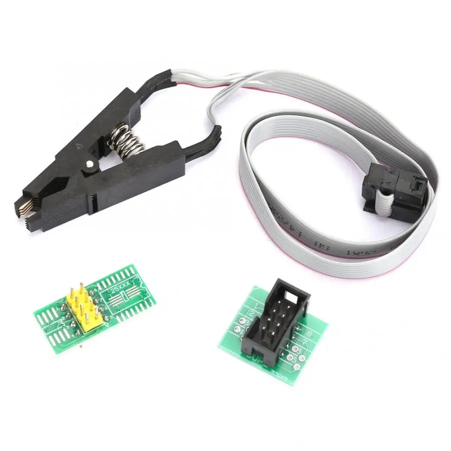SOIC8 SOP8 Flash Chip IC Test Clip Programming Socket Adapter Board Cable for 25LF 24C 93C Test Chip
SOIC8 SOP8 Flash Chip IC Test Clip Programming Socket Adapter Board Cable for 25LF 24C 93C Test Chip