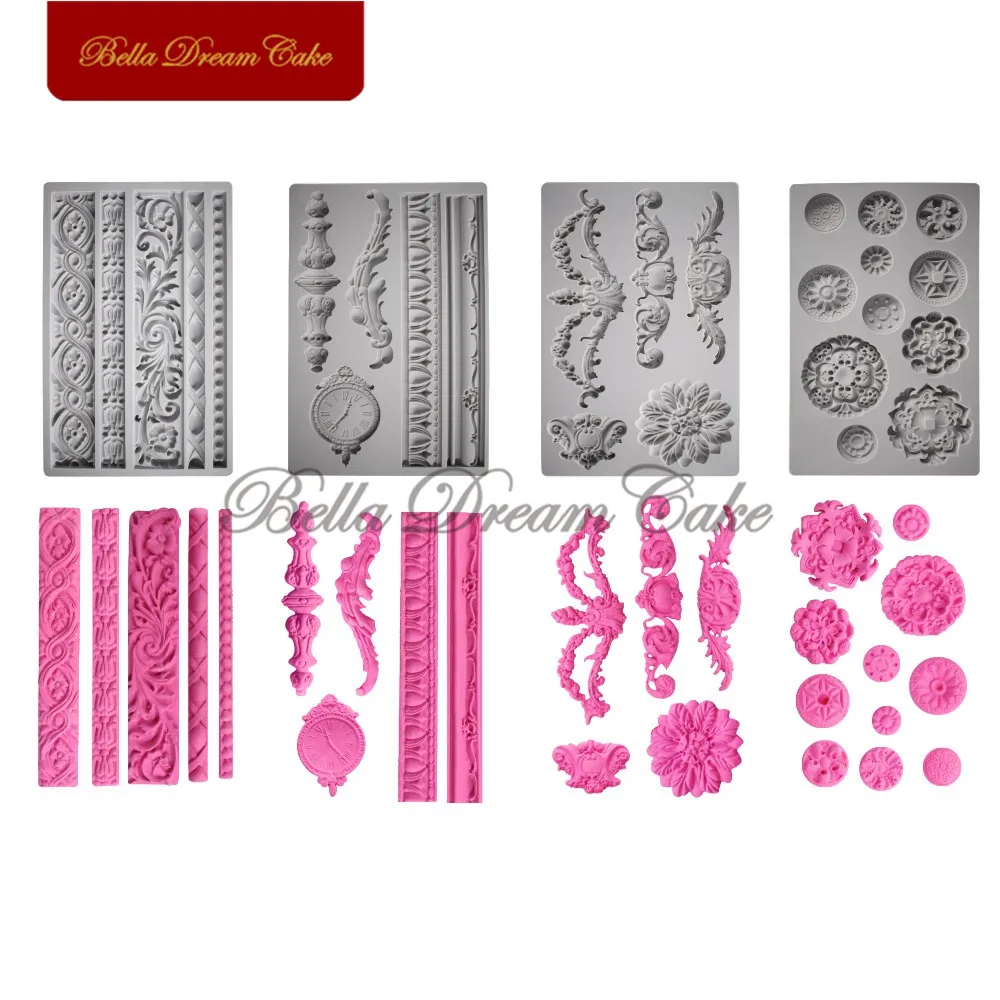 Flower Gem Clock Emboss Silicone Mold Fondant Chocolate Mould Furniture Handmade Soap Decor Molds Cake Decorating Tools Bakeware
Flower Gem Clock Emboss Silicone Mold Fondant Chocolate Mould Furniture Handmade Soap Decor Molds Cake Decorating Tools Bakeware