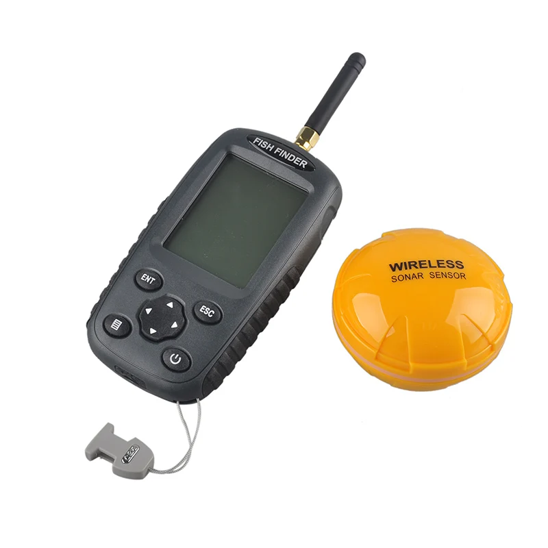 FF998 Portable Fish Finder Sonar Upgrade Wireless Fishfinder Sensor Rechargeable Waterpoof Fishs Alarm 125KHZ Echo Sounder
FF998 Portable Fish Finder Sonar Upgrade Wireless Fishfinder Sensor Rechargeable Waterpoof Fishs Alarm 125KHZ Echo Sounder