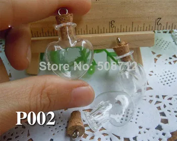 20pcs 22x28mm Mini heart-shaped Glass Bottles Pendants/ have a eye screw Tiny Empty Small Bottle
20pcs 22x28mm Mini heart-shaped Glass Bottles Pendants/ have a eye screw Tiny Empty Small Bottle