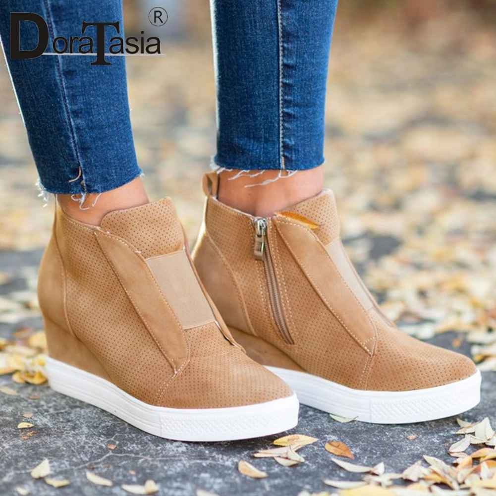 DORATASIA 2019 New INS Hot Leopard Platform Booties Women 2019 Autumn Fashion Women Ankle Wedges Boots Shoes Woman 35-43
DORATASIA 2019 New INS Hot Leopard Platform Booties Women 2019 Autumn Fashion Women Ankle Wedges Boots Shoes Woman 35-43