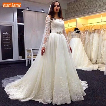 Sumptuous Organza Lace Appliques White Bridal Dress Long Sleeve Off Sleeve Wedding Dresses Sweep Train Custom Made Wedding Gowns
Sumptuous Organza Lace Appliques White Bridal Dress Long Sleeve Off Sleeve Wedding Dresses Sweep Train Custom Made Wedding Gowns