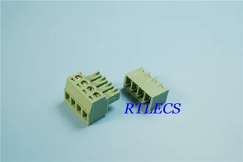 50Sets 4 Position 3.81 mm 0.150" Terminal Block Header Male Pins Shrouded Vertical through hole PCB + Plug Female Sockets Screw
50Sets 4 Position 3.81 mm 0.150" Terminal Block Header Male Pins Shrouded Vertical through hole PCB + Plug Female Sockets Screw