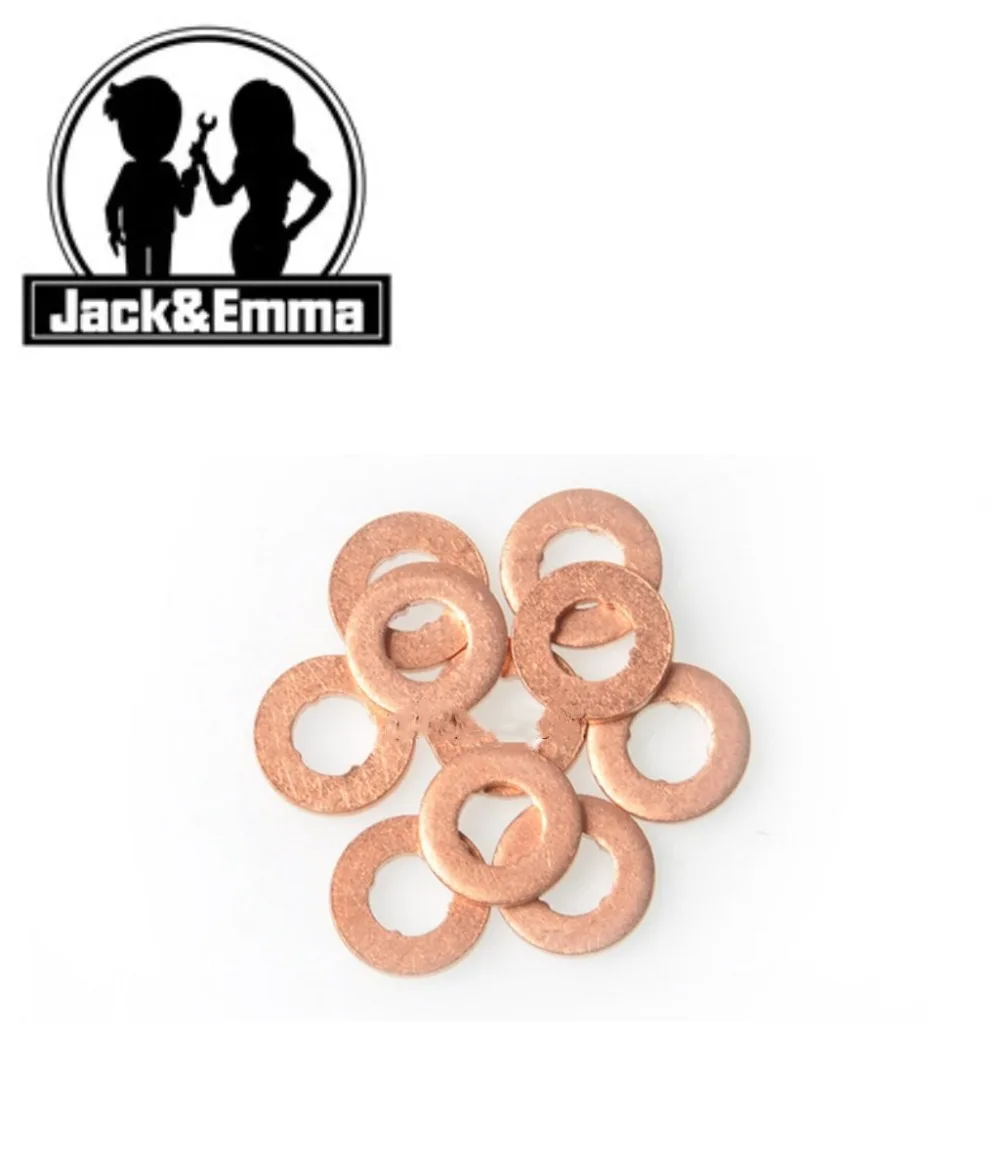 Common Rail Injector Copper Rings Washers Shims Gasket Set F00V C17 504 Size 7.7X15.1X2.1(mm) Thickness 2.1mm
Common Rail Injector Copper Rings Washers Shims Gasket Set F00V C17 504 Size 7.7X15.1X2.1(mm) Thickness 2.1mm