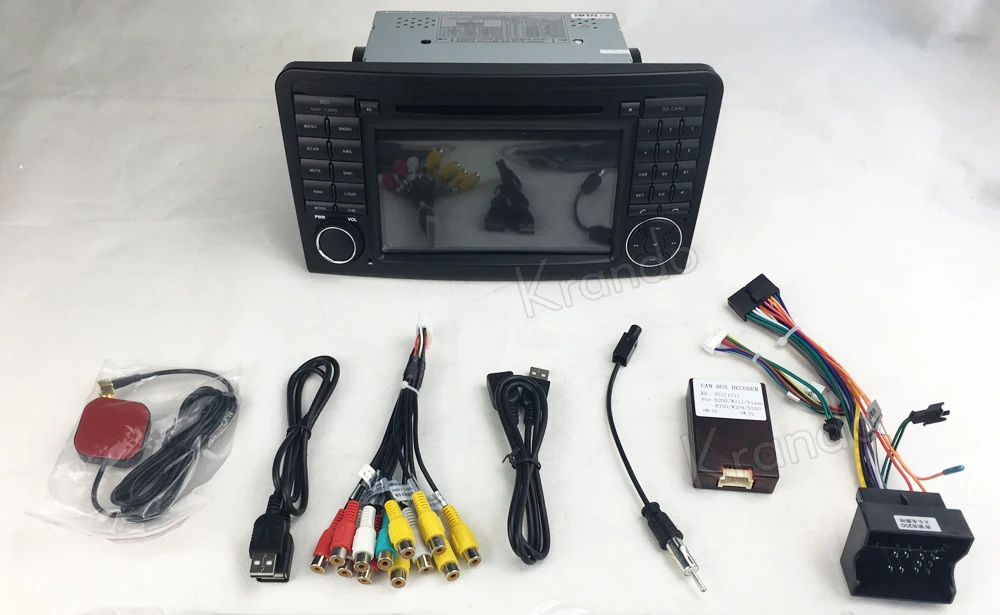 Krando Benz ML Class W164 car radio GPS navigation system (2)