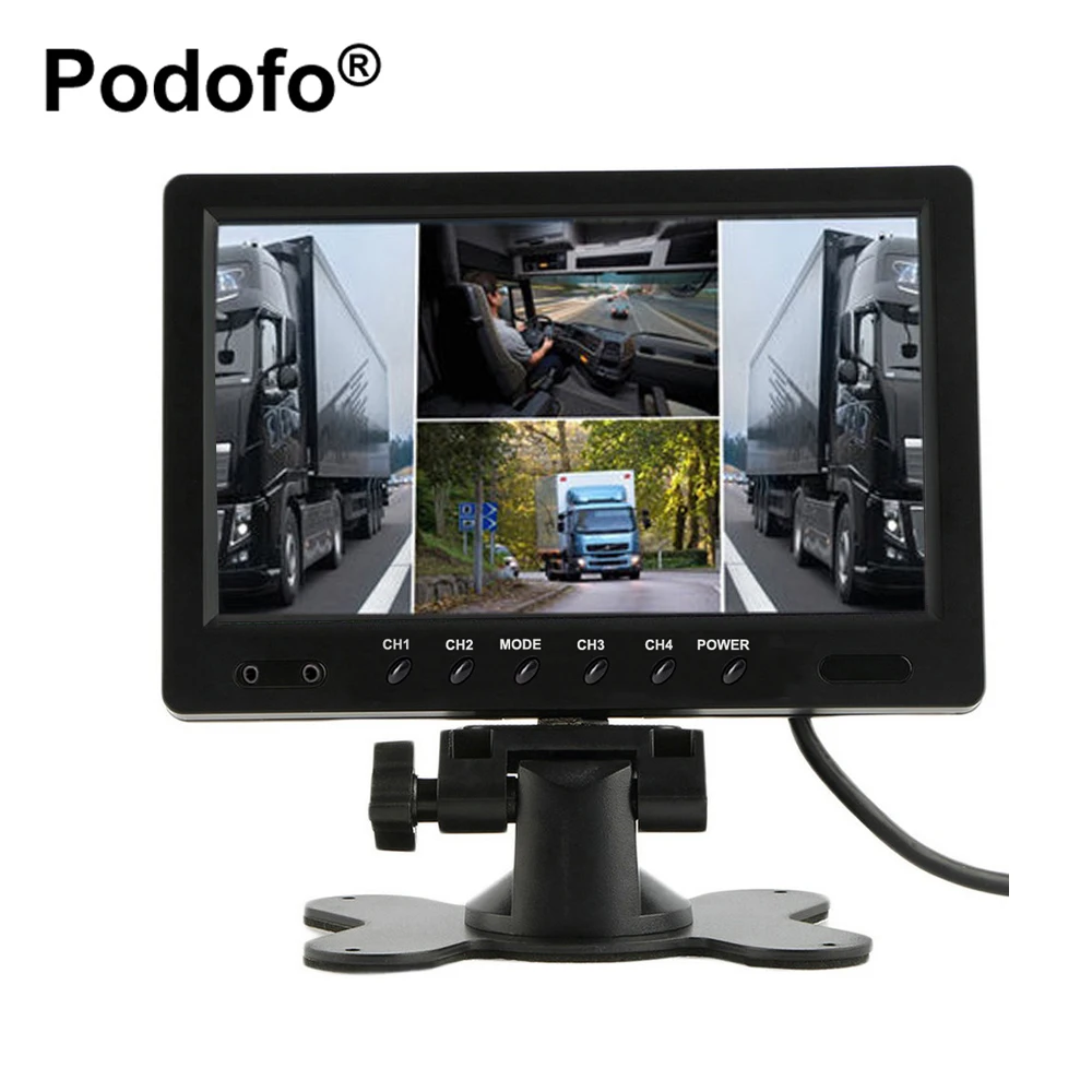 Podofo 9 Inch TFT LCD Car Monitor 4 Split Screen Headrest Rearview Monitor with RCA Connectors 6 Mode Display Remote Control
Podofo 9 Inch TFT LCD Car Monitor 4 Split Screen Headrest Rearview Monitor with RCA Connectors 6 Mode Display Remote Control