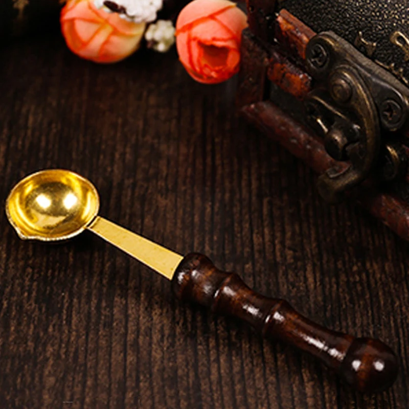 Anti Hot Stamp Special Spoons Vintage Wood Handle Wax Stamp Accessories Sealing Wax Spoon Waxes Dissolve
Anti Hot Stamp Special Spoons Vintage Wood Handle Wax Stamp Accessories Sealing Wax Spoon Waxes Dissolve