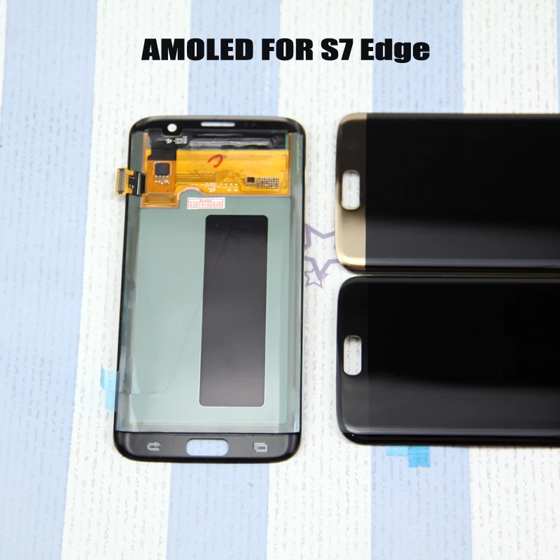 Ремонтный ЖК-дисплей для SAMSUNG Galaxy s7 edge G935 G935F SM-G935F LCD дигитайзер в сборе | Мобильные