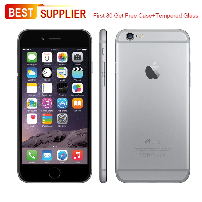 Original Unlocked Apple iPhone 6 & iPhone 6 Plus Mobile Phone 4G LTE 4.7/5.5 IPS 1GB RAM 16/64/128GB iOS Fingerprint Smartphone
Original Unlocked Apple iPhone 6 & iPhone 6 Plus Mobile Phone 4G LTE 4.7/5.5 IPS 1GB RAM 16/64/128GB iOS Fingerprint Smartphone