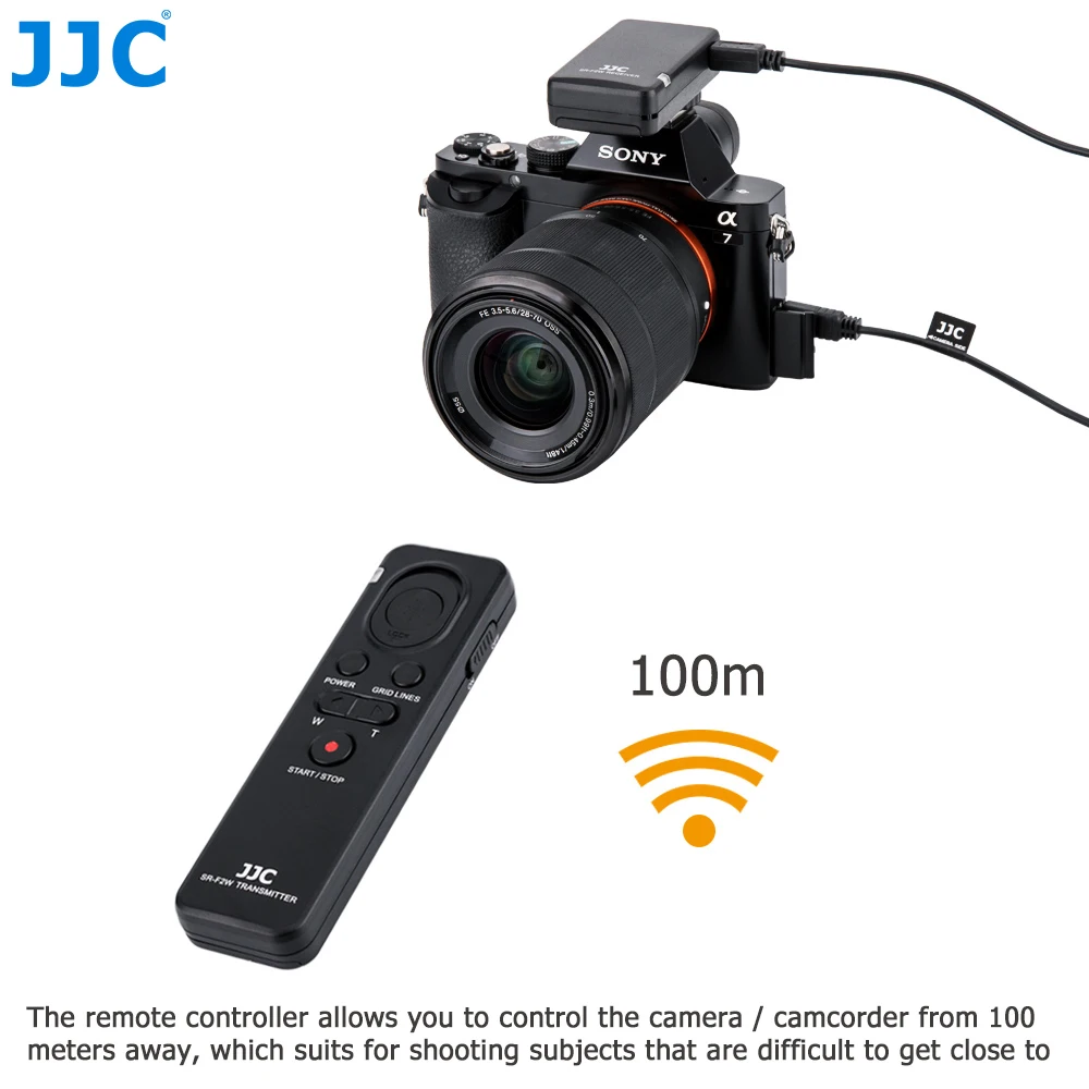 JJC RMT-VP1K Wireless Remote Control for Sony A7 III A7R III A7S II A9 A6000 A6300 A6400 A6500 RX100 Sony FDR-AX33 AX53 AX100 AX700 HDR-CX405 CX440 CX455 CX675 CX240 CX900 and More Sony Camera & Camcorder JJC RMT-VP1K Wireless Remote Control for Sony A7 III A7R III A7S II A9 A6000 A6300 A6400 A6500 RX100 Sony FDR-AX33 AX53 AX100 AX700 HDR-CX405 CX440 CX455 CX675 CX240 CX900 and More Sony Camera & Camcorder