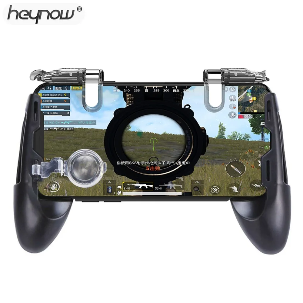 HOT Game Gamepad For Universal Mobile Phone Game Controller Shooter Trigger Fire Button Aim Keys joystick For PUBG for iphone XS
HOT Game Gamepad For Universal Mobile Phone Game Controller Shooter Trigger Fire Button Aim Keys joystick For PUBG for iphone XS